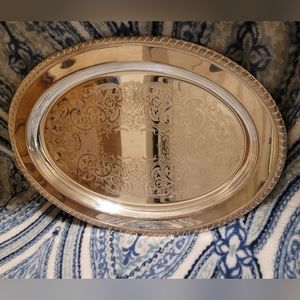 16" Lenard Silver Oval Platter